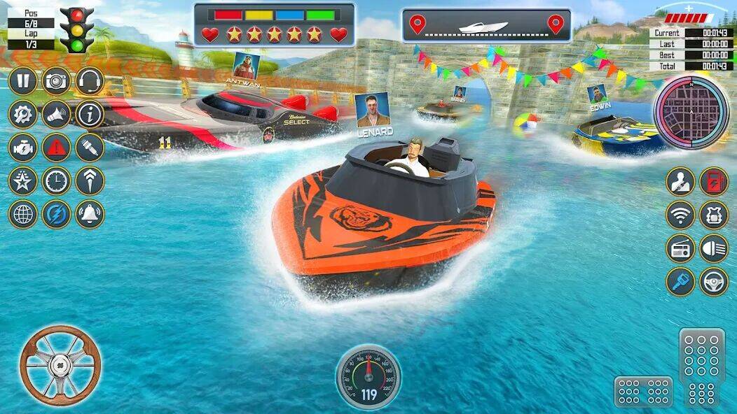 Скачать взломанную гонки на лодках: лодочные игры [Много монет] MOD apk на Андроид