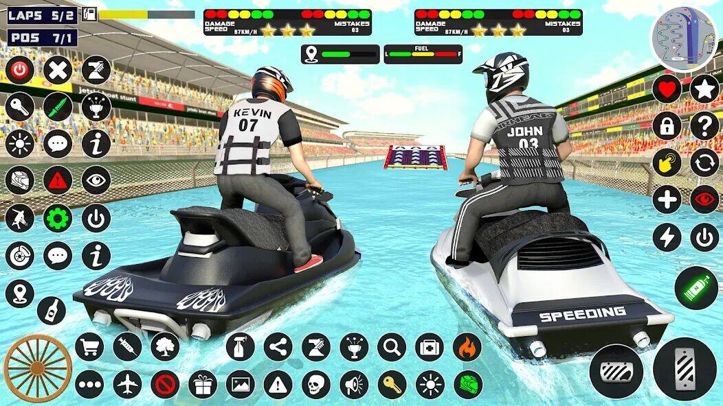Скачать взломанную Jetski Boat racing: Boat Games [Бесплатные покупки] MOD apk на Андроид