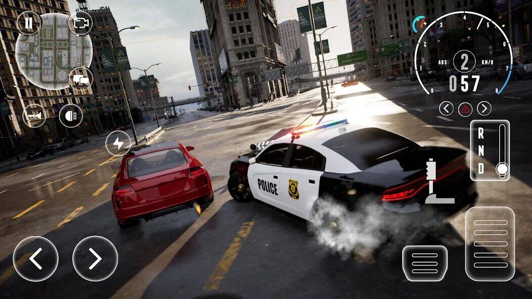 Скачать взломанную Police Car Simulator 2023 [Много монет] MOD apk на Андроид