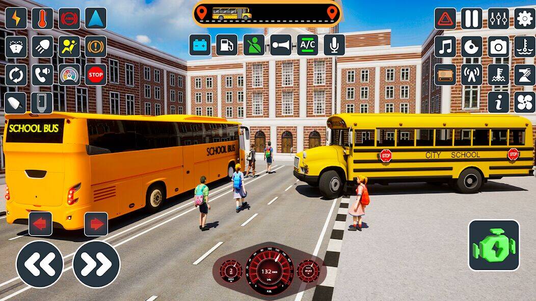 Скачать взломанную School Bus Simulator Bus Game [Бесплатные покупки] MOD apk на Андроид