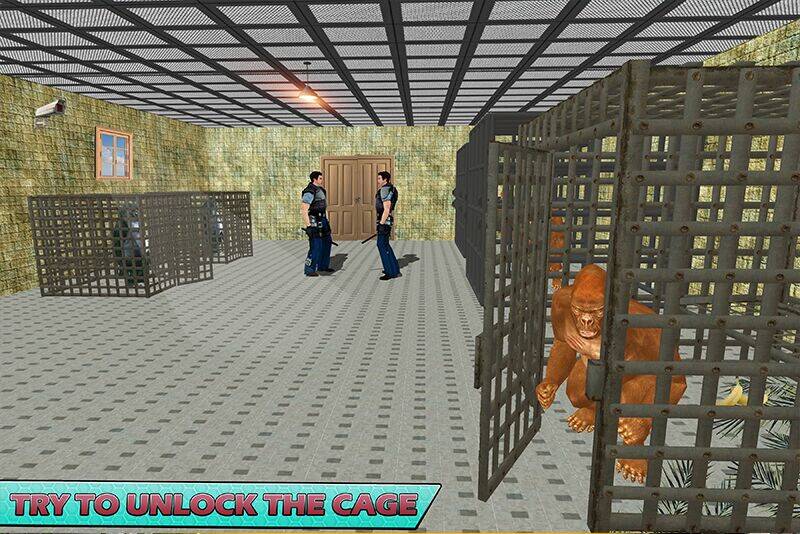 Скачать взломанную Горилла Тюрьма Выживание [Мод меню] MOD apk на Андроид
