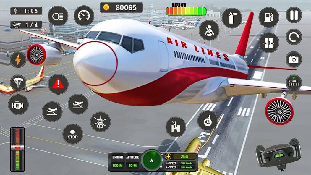 Скачать взломанную Flight Simulator - Plane Games [Мод меню] MOD apk на Андроид