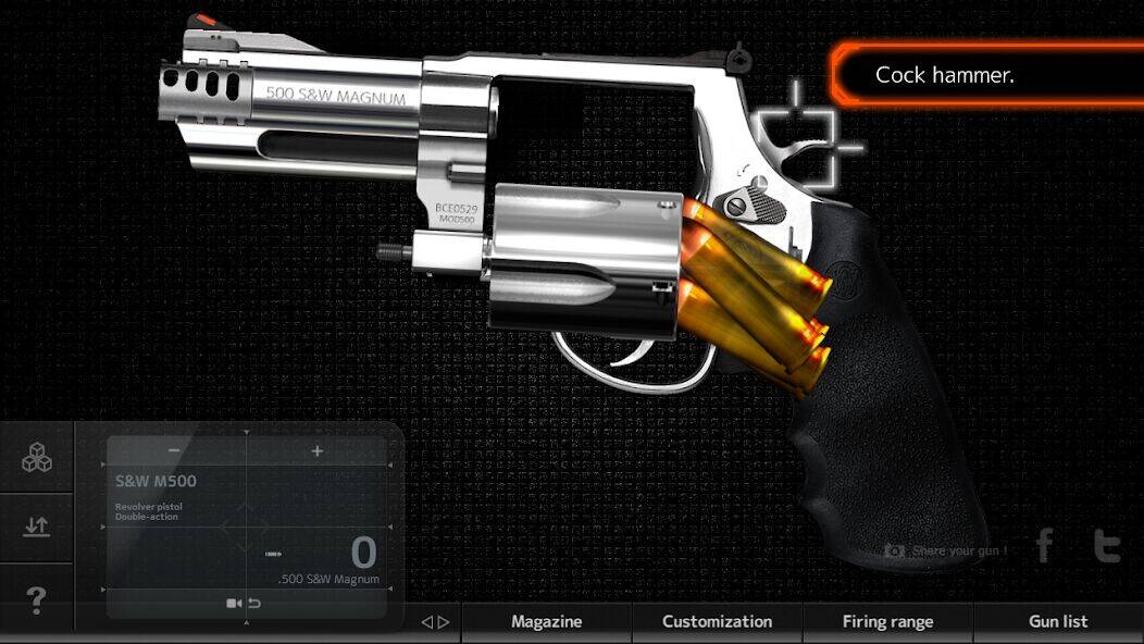 Скачать взломанную Magnum3.0 Gun Custom Simulator [Много монет] MOD apk на Андроид