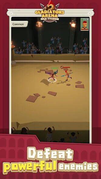 Скачать взломанную Gladiators Arena: Idle Tycoon [Много денег] MOD apk на Андроид