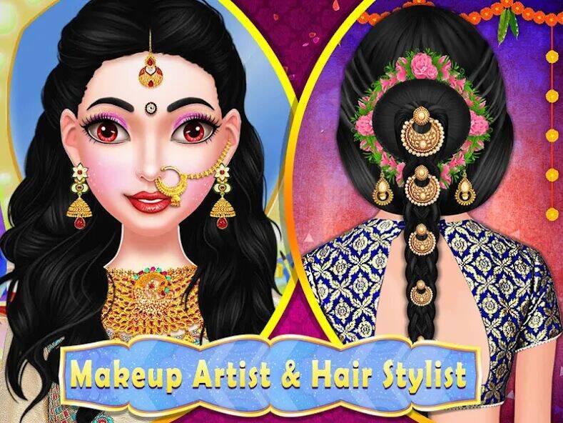 Скачать взломанную Stylist Fashion Indian Wedding [Много денег] MOD apk на Андроид