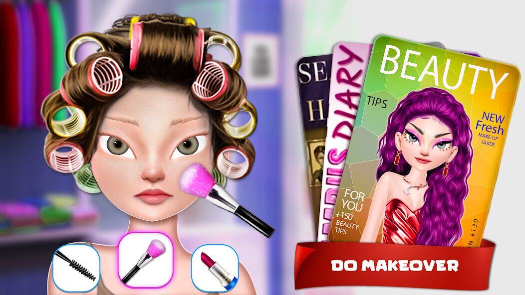 Скачать взломанную макияж игра : игры-одевалки [Бесплатные покупки] MOD apk на Андроид