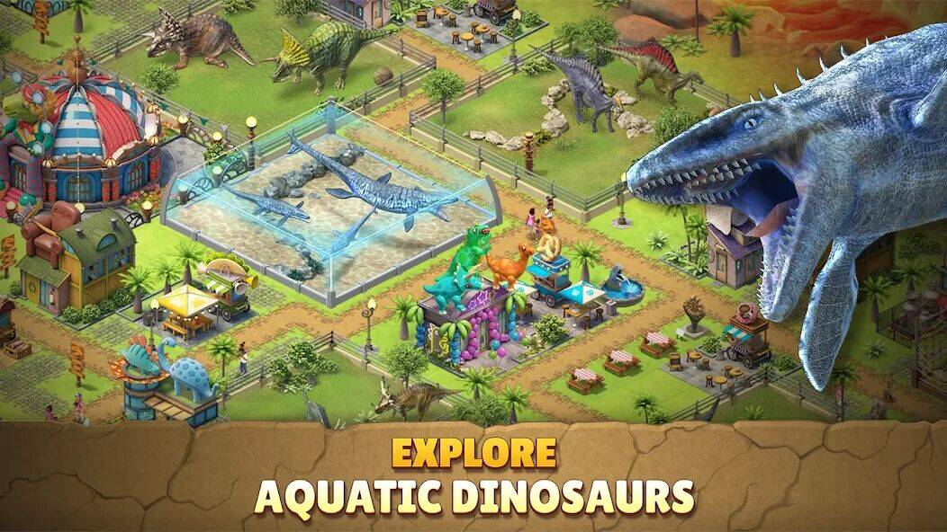 Скачать взломанную Jurassic Dinosaur: Dino Game [Мод меню] MOD apk на Андроид