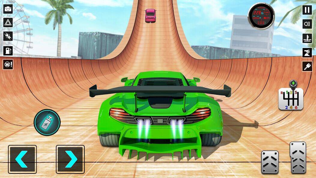 Скачать взломанную Ramp Car Game:Crazy Car Racing [Много монет] MOD apk на Андроид