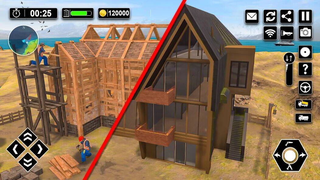 Скачать взломанную Cтроительства деревянного дома [Много монет] MOD apk на Андроид