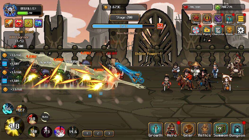 Скачать взломанную Hero Sword - Idle RPG [Бесплатные покупки] MOD apk на Андроид
