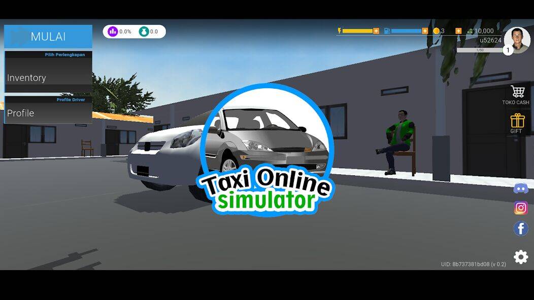 Скачать взломанную Taxi Online Simulator ID [Много денег] MOD apk на Андроид