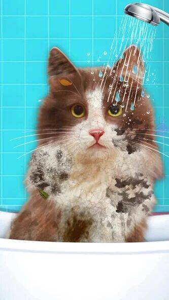 Скачать взломанную Virtual Cat ASMR Spa Makeover [Бесплатные покупки] MOD apk на Андроид