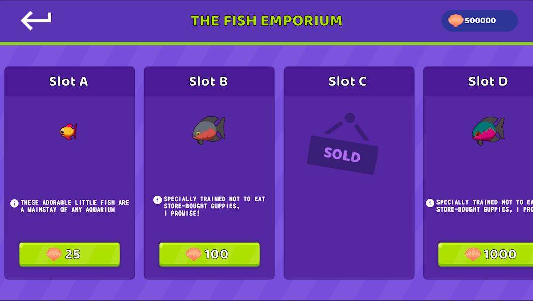 Скачать взломанную Tap Tap Aquarium -Virtual Tank [Бесплатные покупки] MOD apk на Андроид