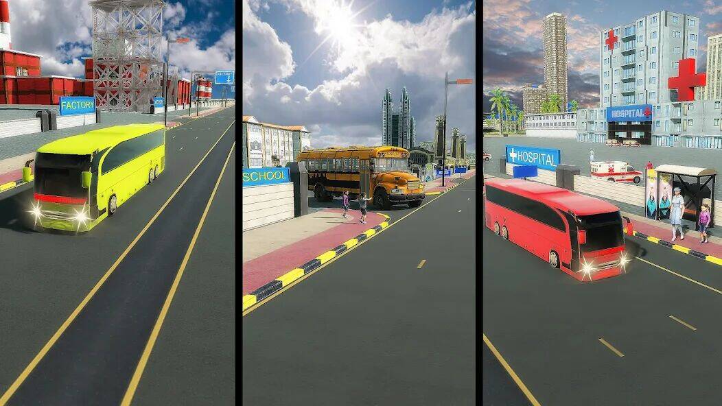 Скачать взломанную Bus simulator 2023 - Bus Drive [Много монет] MOD apk на Андроид