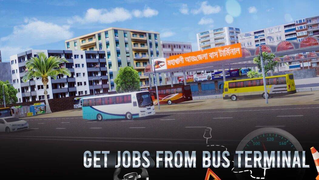 Скачать взломанную Bus Simulator Bangladesh [Бесплатные покупки] MOD apk на Андроид