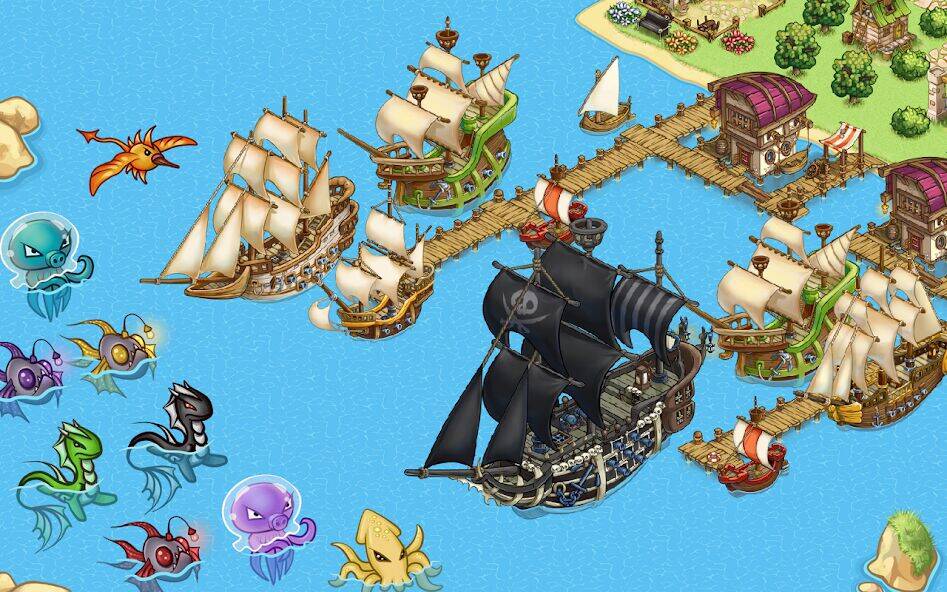 Скачать взломанную Pirates of Everseas [Мод меню] MOD apk на Андроид