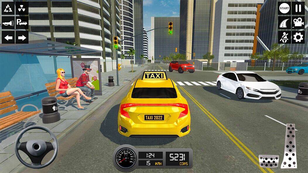 Скачать взломанную Таксист 3d: Симулятор такси [Бесплатные покупки] MOD apk на Андроид