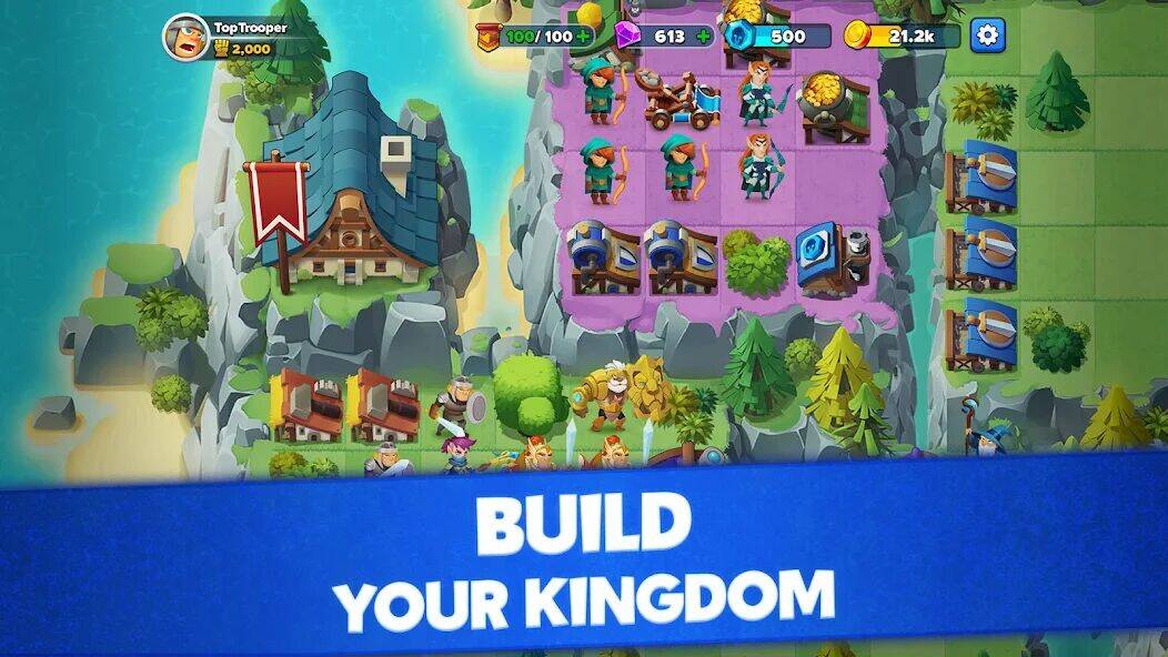Скачать взломанную Top Troops : Conquer Kingdoms [Бесплатные покупки] MOD apk на Андроид