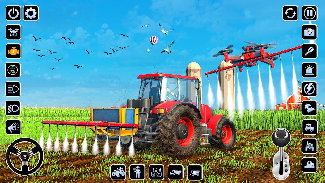 Скачать взломанную Ферма Симулятор Трактор игра [Бесплатные покупки] MOD apk на Андроид