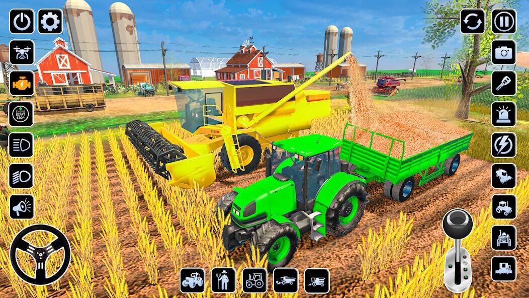 Скачать взломанную Ферма Симулятор Трактор игра [Бесплатные покупки] MOD apk на Андроид