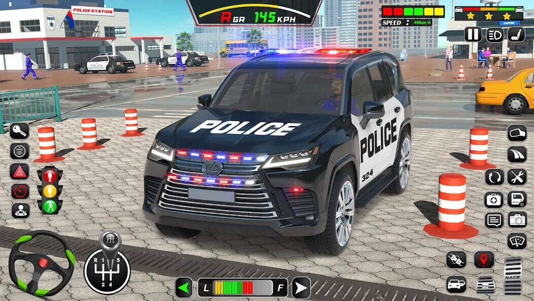 Скачать взломанную Police Car Driving School Game [Бесплатные покупки] MOD apk на Андроид