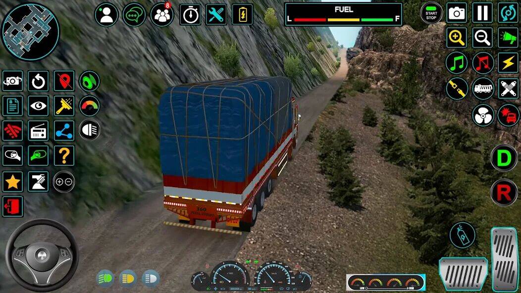 Скачать взломанную Indian Truck Offroad Cargo Sim [Много денег] MOD apk на Андроид
