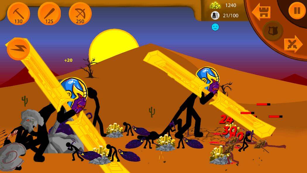 Скачать взломанную Stickman War : Infinity battle [Много монет] MOD apk на Андроид