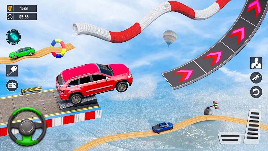 Скачать взломанную Car Stunt Games - Car Games 3D [Бесплатные покупки] MOD apk на Андроид