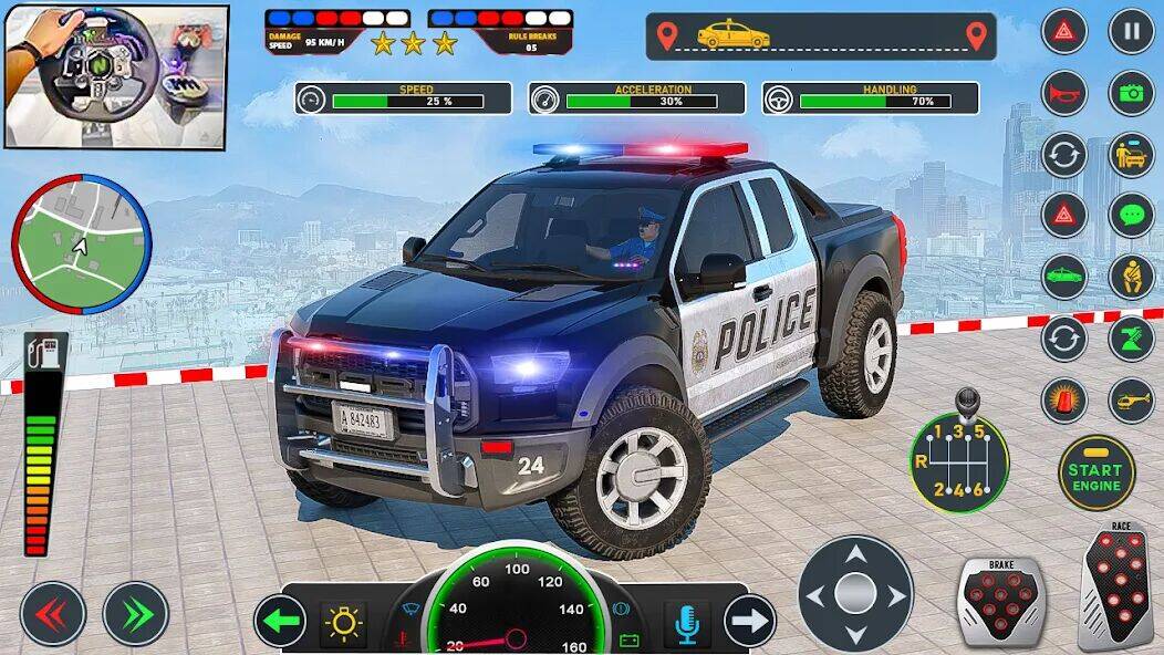 Скачать взломанную US Police Car Transport Truck [Мод меню] MOD apk на Андроид