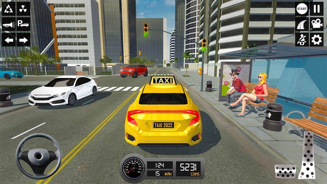 Скачать взломанную симулятор такси 3d: игра такси [Много денег] MOD apk на Андроид