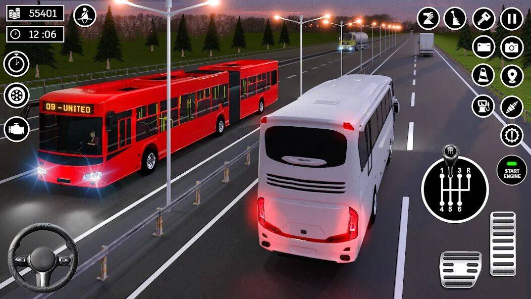 Скачать взломанную Bus Simulator 3D: Bus Games [Много монет] MOD apk на Андроид