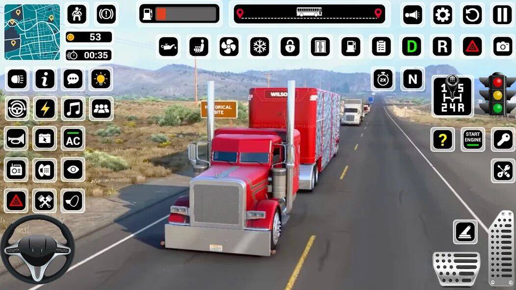 Скачать взломанную American Cargo Truck Driving [Много денег] MOD apk на Андроид