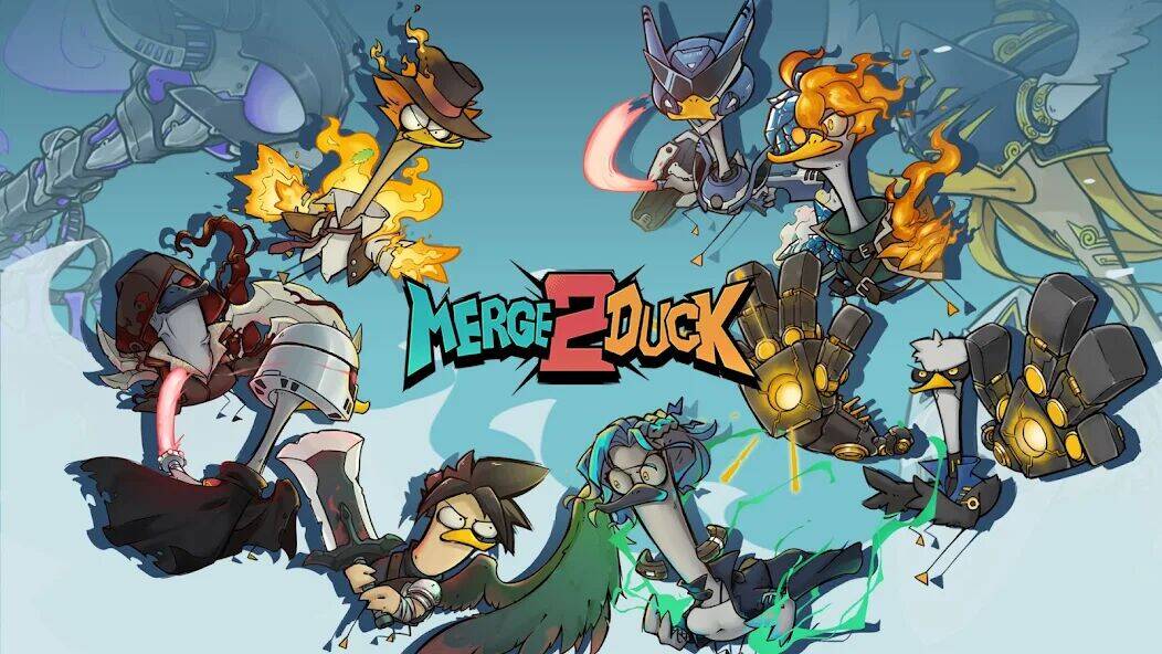 Скачать взломанную Merge Duck 2: Idle RPG [Мод меню] MOD apk на Андроид