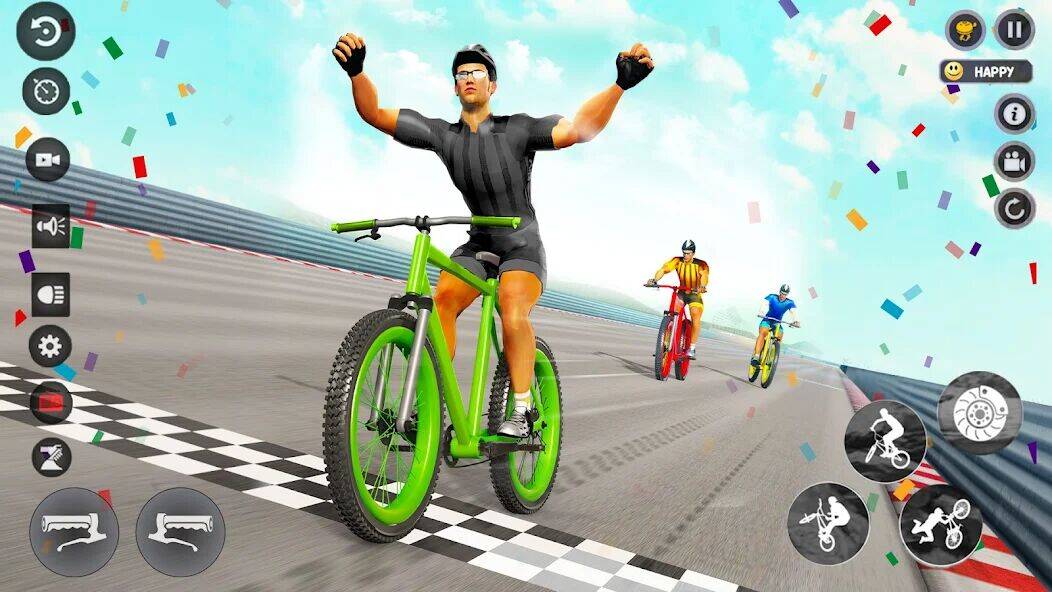 Скачать взломанную BMX Cycle Race 3d Cycle Games [Много денег] MOD apk на Андроид
