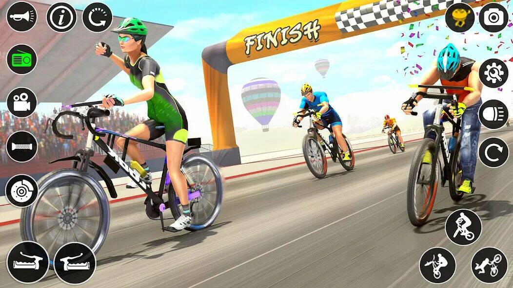 Скачать взломанную BMX Cycle Race 3d Cycle Games [Много денег] MOD apk на Андроид