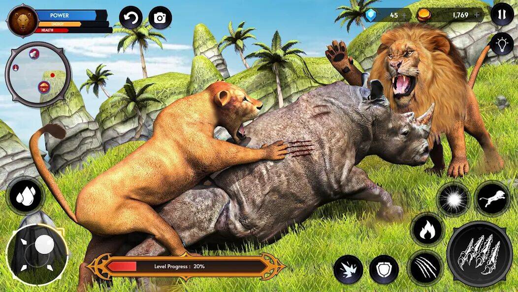 Скачать взломанную Симулятор Льва Игры Льва [Бесплатные покупки] MOD apk на Андроид