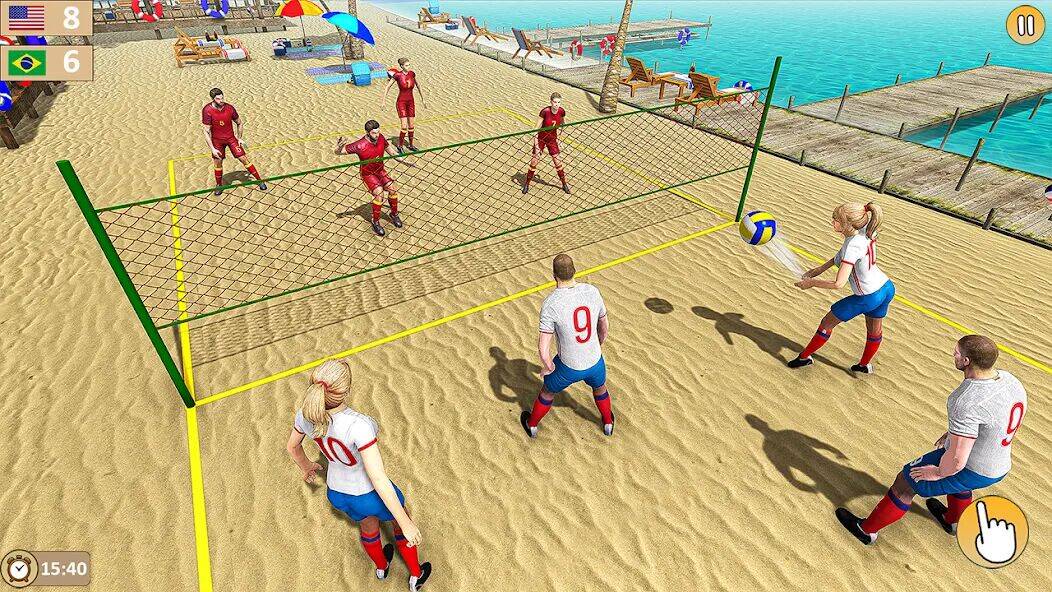 Скачать взломанную Volleyball 3D Champions Games [Мод меню] MOD apk на Андроид