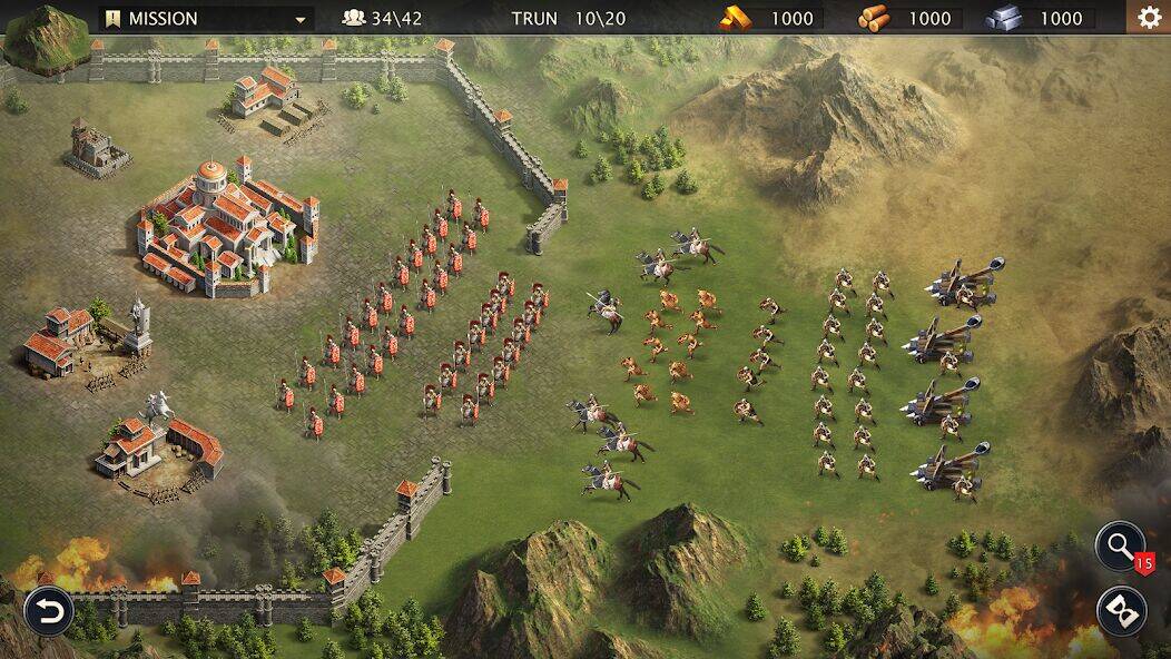 Скачать взломанную Grand War: Римские стратегии [Много монет] MOD apk на Андроид