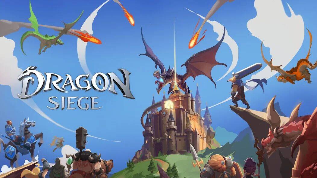 Скачать взломанную Dragon Siege: Kingdom Conquest [Много денег] MOD apk на Андроид