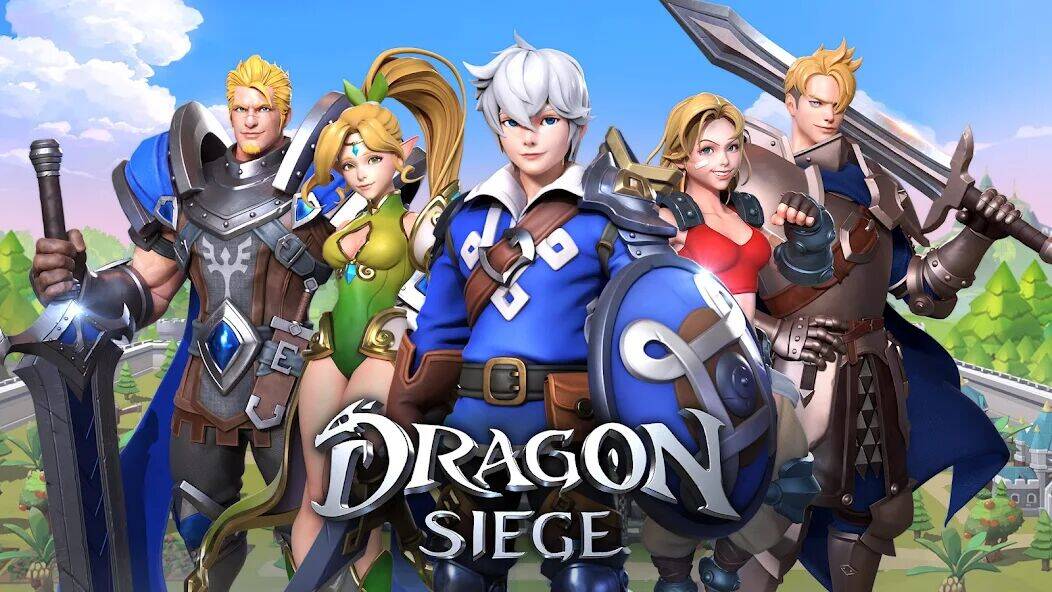 Скачать взломанную Dragon Siege: Kingdom Conquest [Много денег] MOD apk на Андроид