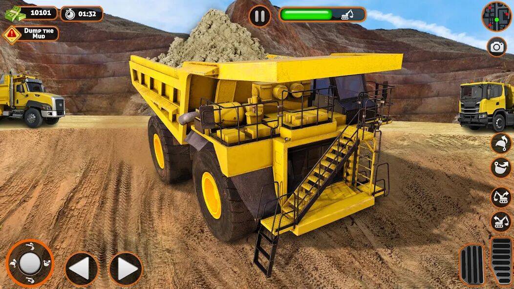 Скачать взломанную Construction Dump Truck Sim [Бесплатные покупки] MOD apk на Андроид