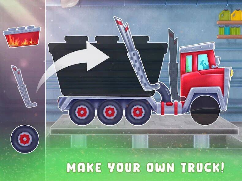 Скачать взломанную Дети Масло Танкер: Truck Игры [Много монет] MOD apk на Андроид