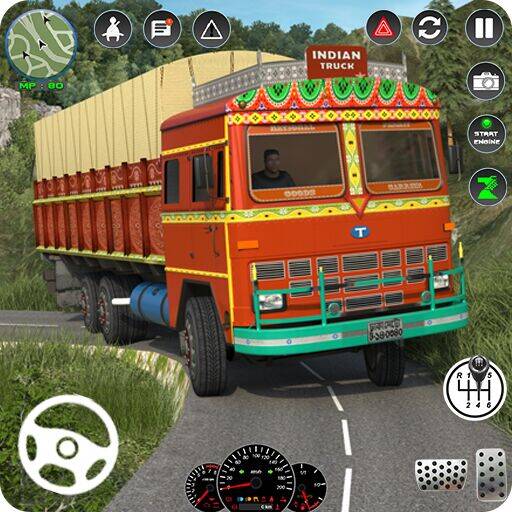 Скачать взломанную Indian Truck Simulator - Lorry [Много денег] MOD apk на Андроид