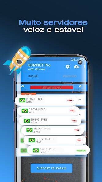 Скачать взломанную GDMNET Pro - Client VPN - SSH [Мод меню] MOD apk на Андроид
