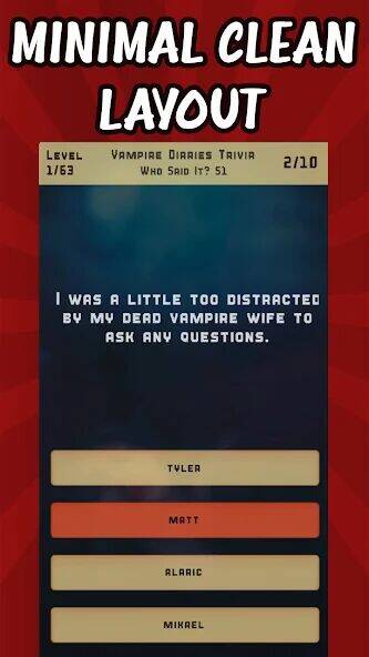 Скачать взломанную Vampire Diaries Quiz Trivia [Много денег] MOD apk на Андроид