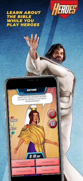 Скачать взломанную Bible Trivia Game: Heroes [Бесплатные покупки] MOD apk на Андроид