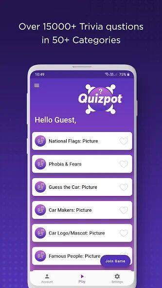 Скачать взломанную QuizPot: Group GK Quiz Trivia [Много монет] MOD apk на Андроид