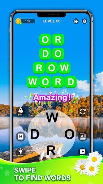 Скачать взломанную Word Connect - Train Brain [Бесплатные покупки] MOD apk на Андроид