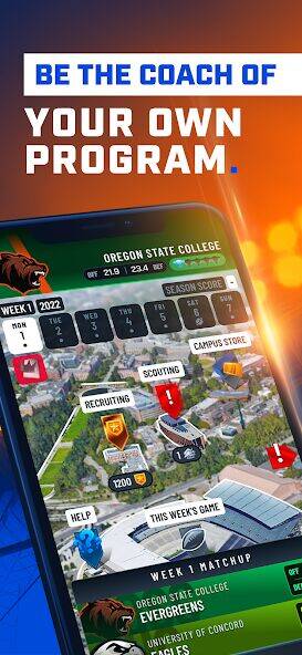 Скачать взломанную The Program: College Football [Мод меню] MOD apk на Андроид
