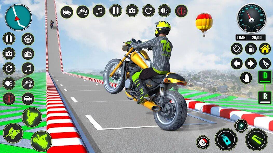 Скачать взломанную GT Bike Racing Game Moto Stunt [Мод меню] MOD apk на Андроид